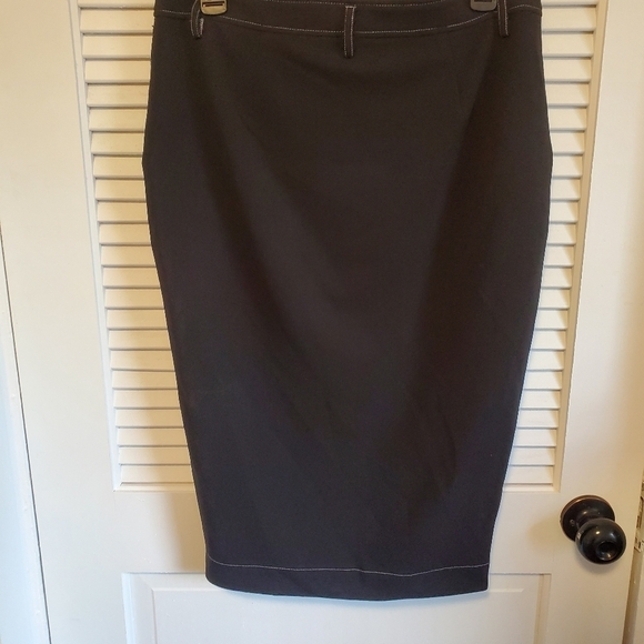 BBJ Los Angeles Black Pencil Skirt Size Large - Picture 3 of 6